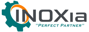 Tilipalvelu Korhosen asiakasreferenssi Inoxia. Kuvassa Inoxian logo